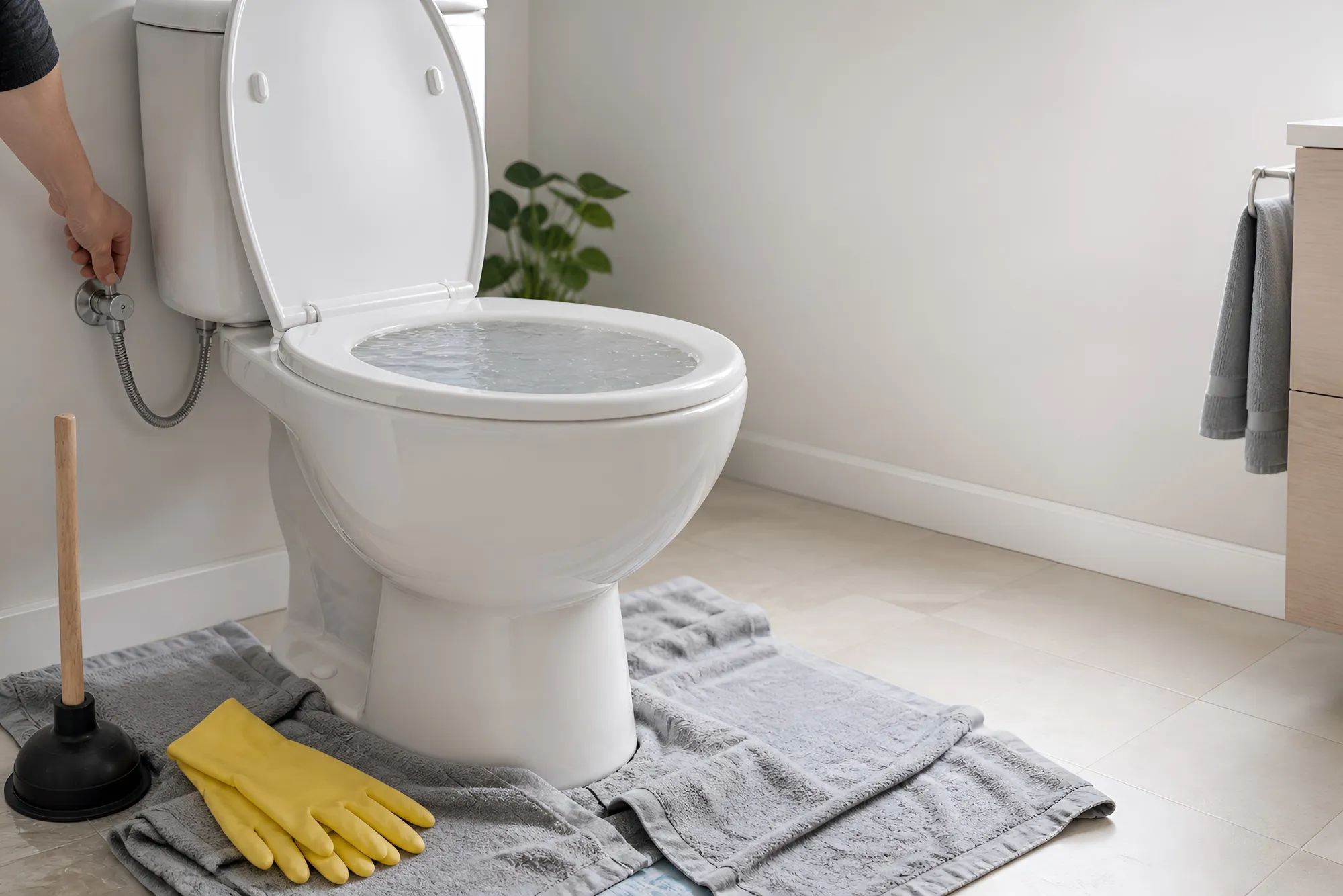 Toilette verstopft? Erfahren Sie, warum das Wasser nicht abläuft, welche Maßnahmen helfen und wann eine professionelle Rohrreinigung nötig ist.